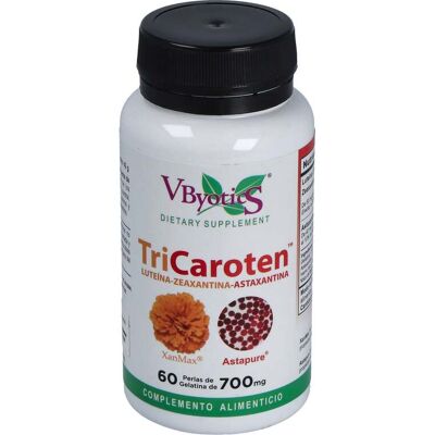 VBYOTICS Tricaroteno - 60 perlas - Suplemento VBYOTICS Tricaroteno - 60 perlas - Suplemento