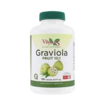 Vbyotics graviola fruto 10:1 180cap. Vbyotics graviola fruto 10:1 180cap.