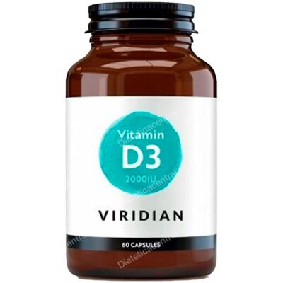 Viridian Vitamina D3 2000IU Cápsulas Veganas - Para Huesos y Inmunidad Viridian Vitamina D3 2000IU Cápsulas Veganas - Para Huesos y Inmunidad