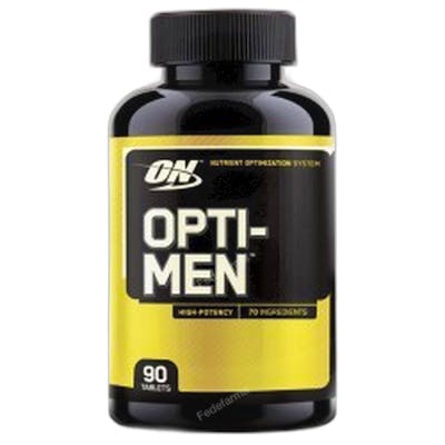 Optimum Nutrition Opti-Men Sin Sabor 90 Tabletas - Multivitamínico para Hombres Optimum Nutrition Opti-Men Sin Sabor 90 Tabletas - Multivitamínico para Hombres