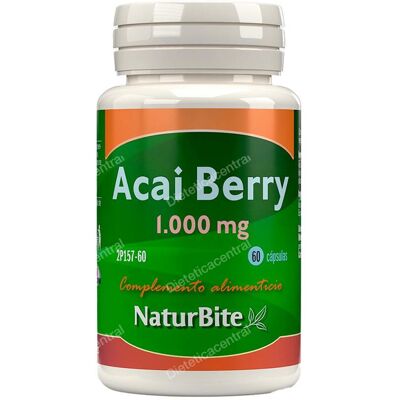 Naturbite Açaí Berry 60 cápsulas - Apoya pérdida de peso y antioxidantes Naturbite Açaí Berry 60 cápsulas - Apoya pérdida de peso y antioxidantes