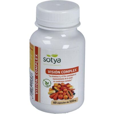 Sotya Vision Complex - 60 Cápsulas, Apoyo a la visión con vitamina A y zinc Sotya Vision Complex - 60 Cápsulas, Apoyo a la visión con vitamina A y zinc