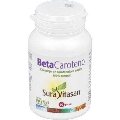 Sura Vitasan Beta Caroteno 90 perlas - Complemento alimenticio Sura Vitasan Beta Caroteno 90 perlas - Complemento alimenticio