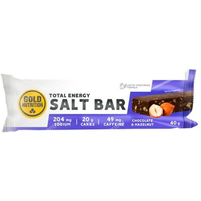 Barritas energéticas GoldNutrition Endurance Salt - Sabor chocolate avellana Barritas energéticas GoldNutrition Endurance Salt - Sabor chocolate avellana