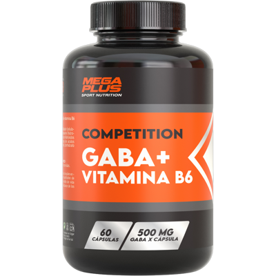 Mega Plus Gaba + Vitamina B6 Suplemento - 60 Cápsulas Mega Plus Gaba + Vitamina B6 Suplemento - 60 Cápsulas