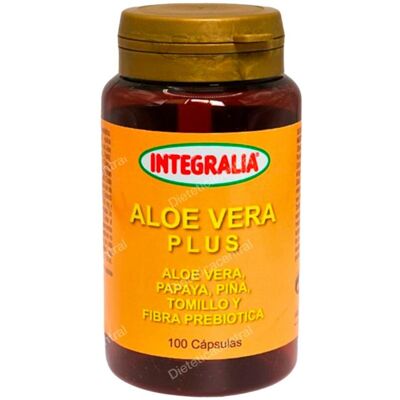 Integralia Aloe Vera Plus 100 Cápsulas - Complemento Alimentar Integralia Aloe Vera Plus 100 Cápsulas - Complemento Alimentar