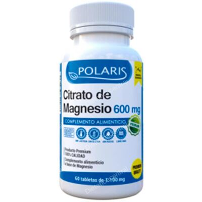 Polaris Citrato de magnesio 600mg - Suplemento alimenticio Polaris Citrato de magnesio 600mg - Suplemento alimenticio