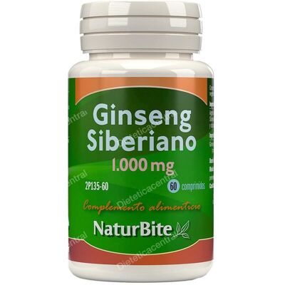 Ginseng Siberiano 1000 mg de NATURBITE - Suplemento alimenticio Ginseng Siberiano 1000 mg de NATURBITE - Suplemento alimenticio