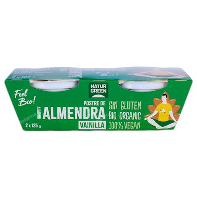 Naturl Green Postre de Almendra y Vainilla Bio 2x125g Naturl Green Postre de Almendra y Vainilla Bio 2x125g