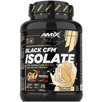 Amix black cfm isolate 1 kg chocolate blanco Amix black cfm isolate 1 kg chocolate blanco