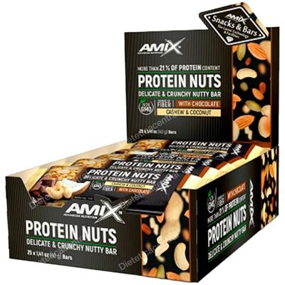 Amix Nutrition Barra de Nueces con Proteínas - Barrita Energética Amix Nutrition Barra de Nueces con Proteínas - Barrita Energética