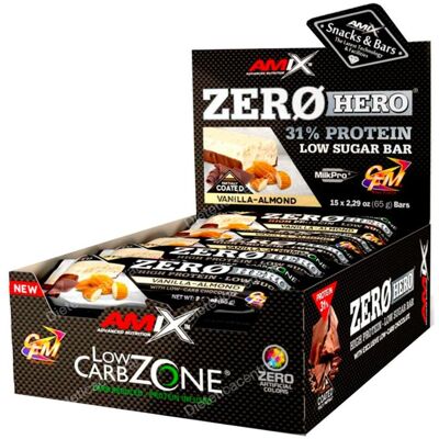 AMIX Zero Hero Protein Bar - Vainilla Almendra - Barrita de Proteínas AMIX Zero Hero Protein Bar - Vainilla Almendra - Barrita de Proteínas