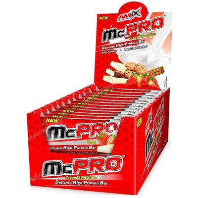 Barritas energéticas Amix Nutrition McPro Fresa-Yogur 24x35g Barritas energéticas Amix Nutrition McPro Fresa-Yogur 24x35g