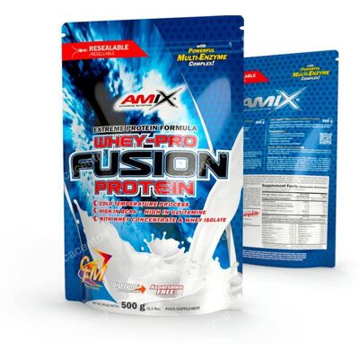 Amix Whey-Pro Fusion Doble Chocolate Blanco 500g - Polvo de proteína Amix Whey-Pro Fusion Doble Chocolate Blanco 500g - Polvo de proteína