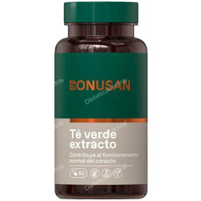 Extracto de Té Verde Bonusan 60 Cápsulas - Complemento Alimenticio Extracto de Té Verde Bonusan 60 Cápsulas - Complemento Alimenticio