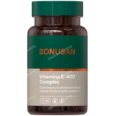 Bonusan Vitamina E E-400 Complejo - Vitamina - 60 cápsulas Bonusan Vitamina E E-400 Complejo - Vitamina - 60 cápsulas