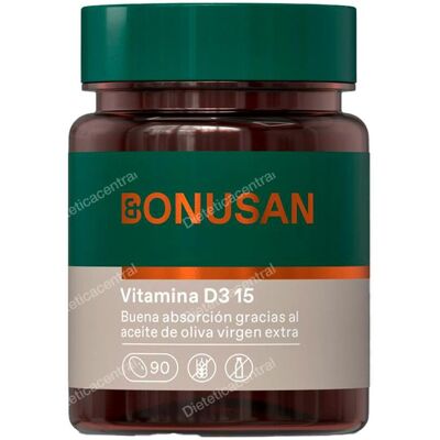 Bonusan Vitamina D3 90 Cápsulas - Apoya huesos e inmunidad Bonusan Vitamina D3 90 Cápsulas - Apoya huesos e inmunidad