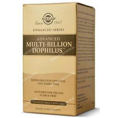 Solgar Advanced Multi-Billion Dophilus - 120 Vegicaps - Suplemento Probiótico Solgar Advanced Multi-Billion Dophilus - 120 Vegicaps - Suplemento Probiótico