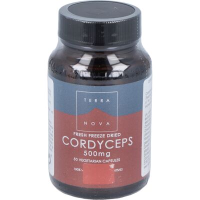 Terra Nova Cordyceps 500mg Vegicaps - Suplemento dietético Terra Nova Cordyceps 500mg Vegicaps - Suplemento dietético