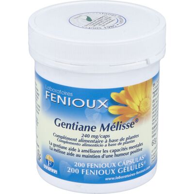 Fenioux Genciana Melissa 200 Cápsulas - Complemento Alimenticio Fenioux Genciana Melissa 200 Cápsulas - Complemento Alimenticio