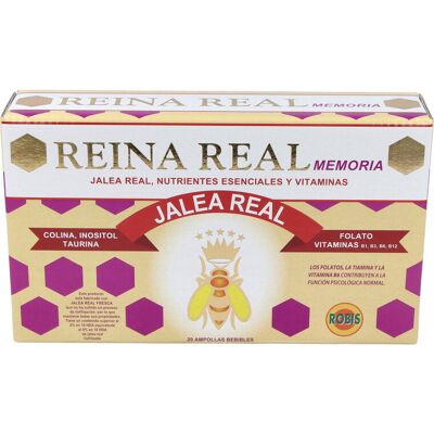 Reina Real Memoria 20 Ampollas de Robis - Apoyo Cognitivo Reina Real Memoria 20 Ampollas de Robis - Apoyo Cognitivo