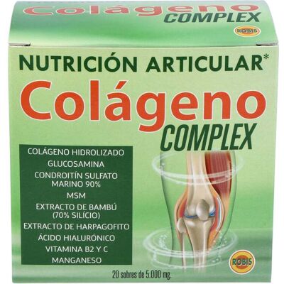 Robis Colágeno Complejo 5000 mg - Para piel, articulaciones, 20 sobres Robis Colágeno Complejo 5000 mg - Para piel, articulaciones, 20 sobres