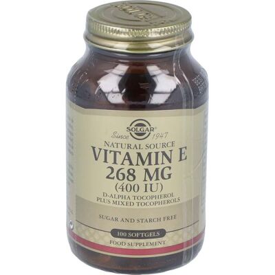 Solgar Vitamina E 268mg cápsulas blandas - 100 uds. Solgar Vitamina E 268mg cápsulas blandas - 100 uds.