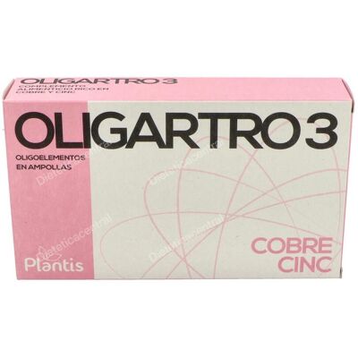 ARTESANIA Oligartro 3 Zn-Cu 20 Amp X 5ml - Complemento dietético ARTESANIA Oligartro 3 Zn-Cu 20 Amp X 5ml - Complemento dietético