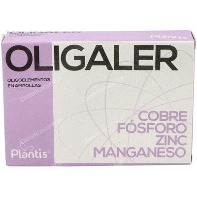 Plantis Oligaler - 20 Ampollas - Suplemento de minerales respiratorios Plantis Oligaler - 20 Ampollas - Suplemento de minerales respiratorios