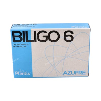 ARTESANIA Biligo 6 Azufre - Complemento - 20 Ampollas ARTESANIA Biligo 6 Azufre - Complemento - 20 Ampollas