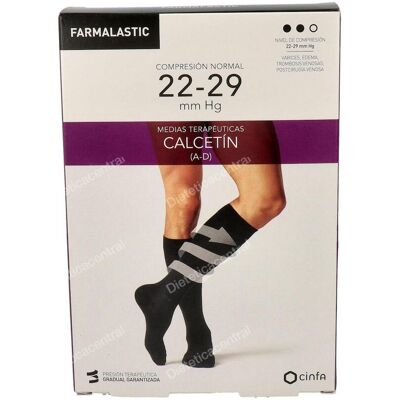 Farmalastic farmalastic calcetin nor elastico negro t/p t:20-22 p:30-40 cm 2 un Farmalastic farmalastic calcetin nor elastico negro t/p t:20-22 p:30-40 cm 2 un