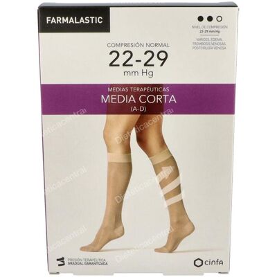 Farmalastic farmalastic media cor nor c/punt beige t/eg t:26-27 p:40-42 cm 2 un Farmalastic farmalastic media cor nor c/punt beige t/eg t:26-27 p:40-42 cm 2 un