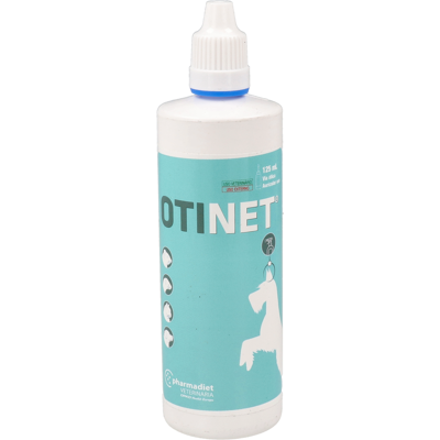 Farmadiet Otinet Solución 125 ml - Solución limpiadora de oídos para perros y gatos Farmadiet Otinet Solución 125 ml - Solución limpiadora de oídos para perros y gatos