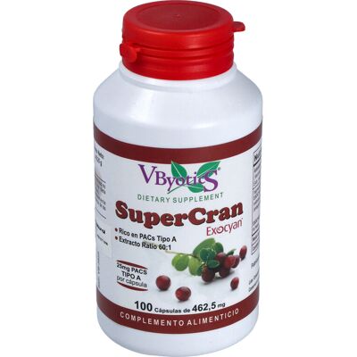 Vbyotics Super Cran Arando 100 Cápsulas - Complemento Alimentar Vbyotics Super Cran Arando 100 Cápsulas - Complemento Alimentar