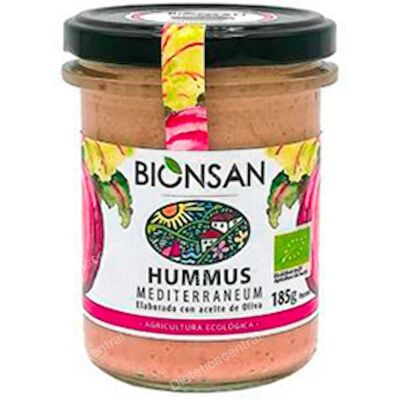 Bionsan hummus mediterraneum 185gr. eco vegan Bionsan hummus mediterraneum 185gr. eco vegan