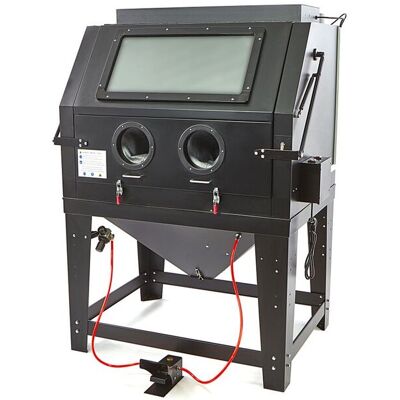 HBM SBC 990 cabina de chorreado con extracción, negro mate HBM SBC 990 cabina de chorreado con extracción, negro mate
