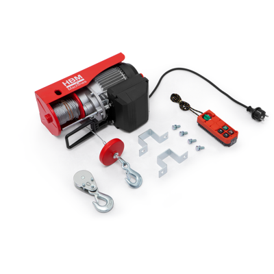 Polipasto eléctrico HBM con control remoto inalámbrico de 250 kg, 18 metros Polipasto eléctrico HBM con control remoto inalámbrico de 250 kg, 18 metros