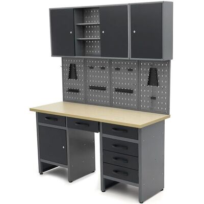 Banco de trabajo HBM con puertas - 160x60x200cm Banco de trabajo HBM con puertas - 160x60x200cm