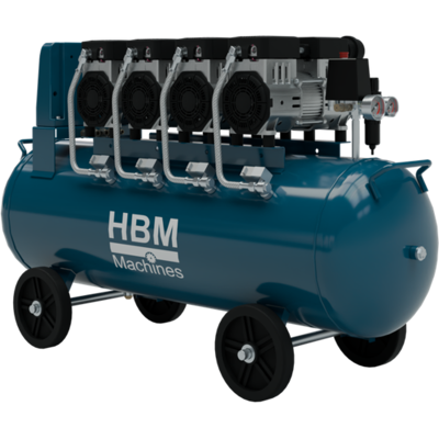 HBM compresor de bajo ruido, 4 HP, 120 litros HBM compresor de bajo ruido, 4 HP, 120 litros