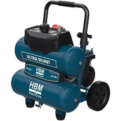 Compresor HBM Twin Stack bajo ruido 17 litros Compresor HBM Twin Stack bajo ruido 17 litros