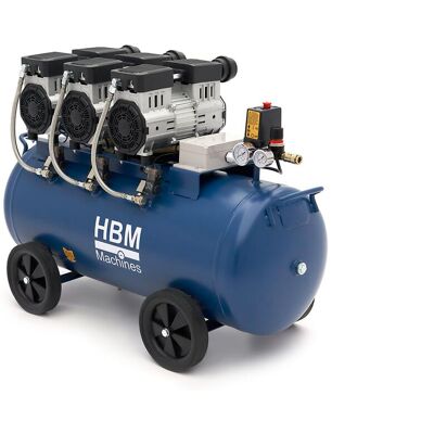HBM Compresor silencioso sin aceite de 90 litros HBM Compresor silencioso sin aceite de 90 litros