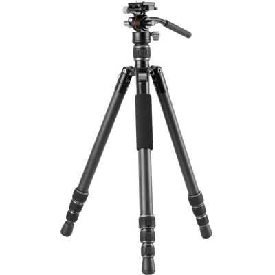 Vanguard - Trípode de viaje Vesta GO 264CV12 de carbono, rótula de vídeo. Negro Vanguard - Trípode de viaje Vesta GO 264CV12 de carbono, rótula de vídeo. Negro