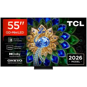 TCL - TV QD-MiniLED 139cm (55") 55A400U, 4K HDR 2500 nits, Google TV, Dolby Vision IQ & Atmos, 2.0 Onkyo, 144Hz, AirPlay 2. Acero oscuro TCL - TV QD-MiniLED 139cm (55") 55A400U, 4K HDR 2500 nits, Google TV, Dolby Vision IQ & Atmos, 2.0 Onkyo, 144Hz, AirPlay 2. Acero oscuro