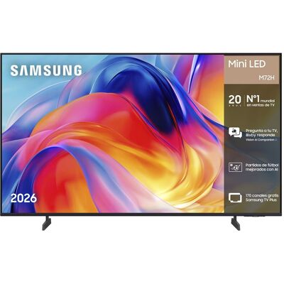 Samsung - TV Mini LED 138cm (55") TU55M72HAUXXC 4K Smart TV con Vision AI Football Mode. Negro Samsung - TV Mini LED 138cm (55") TU55M72HAUXXC 4K Smart TV con Vision AI Football Mode. Negro