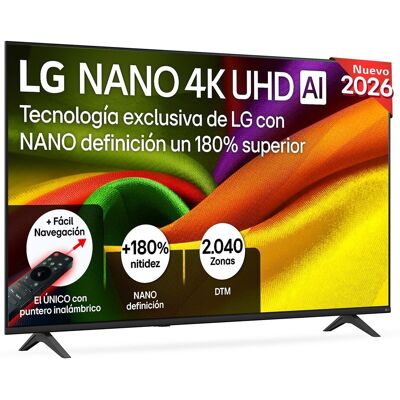 LG - TV LED 164 cm (65") 65NU900B6LA Nano 4K UHD, Smart TV, AI, NU90. Gris oscuro / Negro LG - TV LED 164 cm (65") 65NU900B6LA Nano 4K UHD, Smart TV, AI, NU90. Gris oscuro / Negro