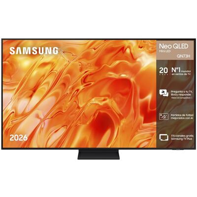 Samsung - TV Neo QLED Mini LED 214cm (85") TQ85QN73HAUXXC 4K Smart TV con Vision AI Football Mode. Negro Samsung - TV Neo QLED Mini LED 214cm (85") TQ85QN73HAUXXC 4K Smart TV con Vision AI Football Mode. Negro