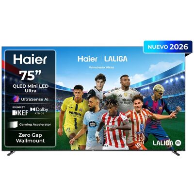 HAIER - TV Mini LED 191 cm (75") M92 H75M92FUX 4K UHD, 144Hz, Google TV, HDR10+, Dolby Vision IQ, Dolby Atmos. Negro HAIER - TV Mini LED 191 cm (75") M92 H75M92FUX 4K UHD, 144Hz, Google TV, HDR10+, Dolby Vision IQ, Dolby Atmos. Negro