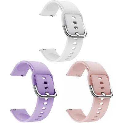 Friendly License - Correa universal Silicona para Smartwatch - 3 unidades. Multicolor Friendly License - Correa universal Silicona para Smartwatch - 3 unidades. Multicolor