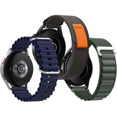 Friendly License - Pack de 3 correas FANCY MIX2 Universal 22mm, para smartwatches. Multicolor Friendly License - Pack de 3 correas FANCY MIX2 Universal 22mm, para smartwatches. Multicolor