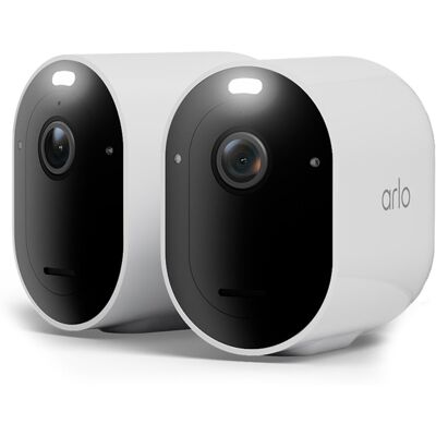 Arlo - Cámara de seguridad para exteriores Pro 6, kit de 2 cámaras. Blanco Arlo - Cámara de seguridad para exteriores Pro 6, kit de 2 cámaras. Blanco